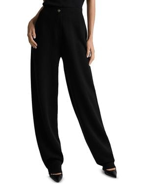 St. John Double Face Knit Pants - Black