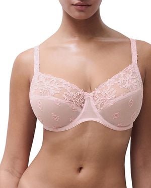 Chantelle Champs Elysees Full Coverage Lace Bra - Pink