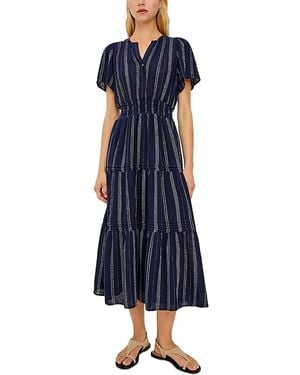 Rails Cannes Tiered Midi Dress - Blue