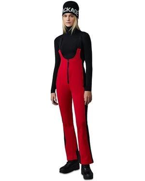 Mackage Gia Ski Suspender Bib Pants - Red