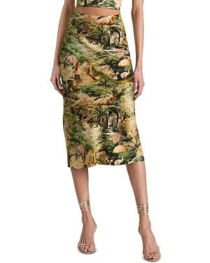 Alice + Olivia Maeve Slip Skirt - Green