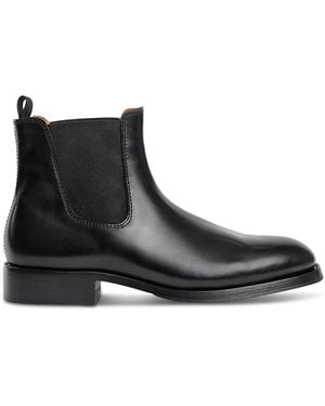 Sandro Leather Chelsea Boots - Black