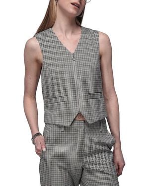 WILDFANG The Empower Zipper Vest - Gray