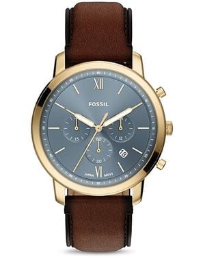 Fossil Neutra Chronograph, 44Mm - Blue