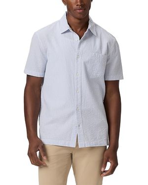 PAIGE Desoto Seersucker Shirt - White