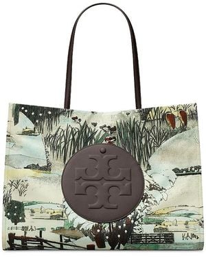 Tory Burch Ella Printed Tote - Metallic
