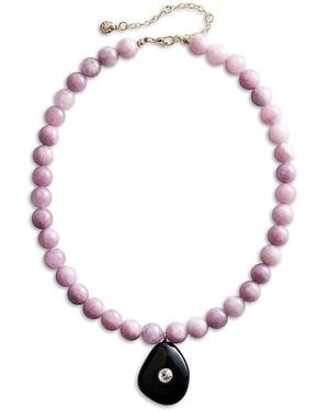 BaubleBar Jamie Gemstone Beaded Pendant Necklace, 17-20 - Multicolor