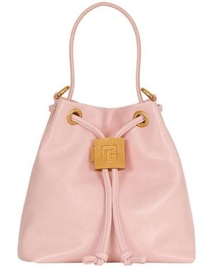 Balmain Pulse Bucket Bag - Pink