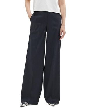 Theory High Waist Wide Leg Pants - Blue