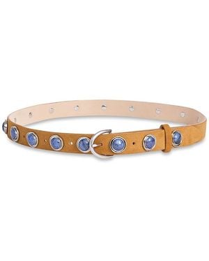 Rag & Bone Celia Studded Belt - White