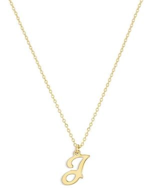 SET & STONES Gianna Initial Necklace - Metallic