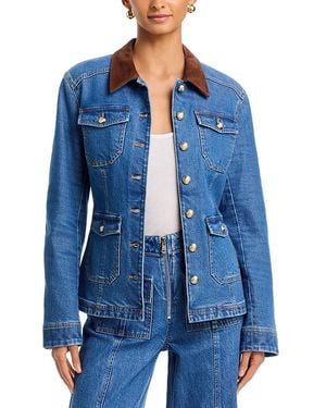 Cinq À Sept Katniss Button Front Jacket - Blue