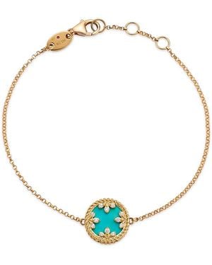 Roberto Coin 18K Venetian Princess Medallion, Mother Of Pearl, & Diamond Reversible Bracelet, 7 - Metallic