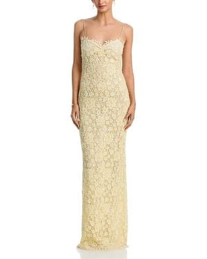 LoveShackFancy Ciona Dress - Metallic