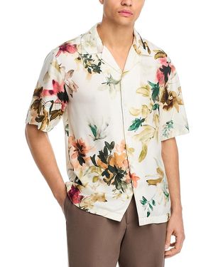 Jonathan Simkhai Casper Ivory Floral Shirt - Multicolor