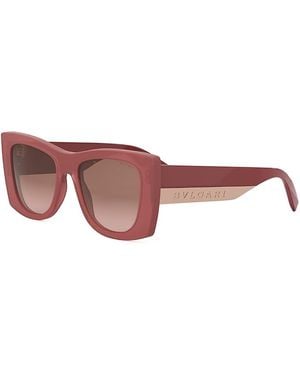 BVLGARI Roma Butterfly Sunglasses, 52Mm - Pink