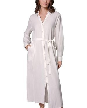 Donna Karan Weekend Donna Karan Midi Shirt Dress - Gray