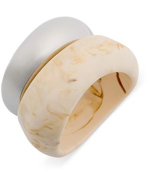 Shashi Strata Bangle Set - White