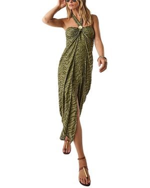 ViX Marilyn Slit Front Dress - Green