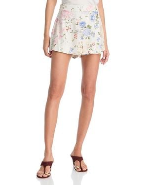 Aqua Floral Skort - White