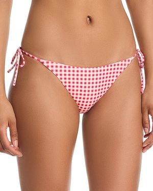 Aqua String Bikini Bottom - Pink