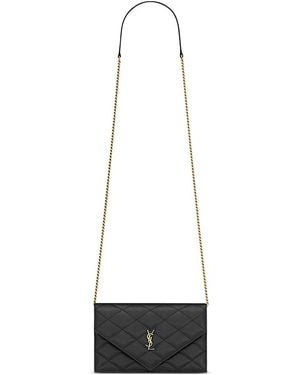 Saint Laurent Paris Chain Wallet - White