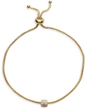 Argento Vivo Cubic Zirconia Rondell Slider Bracelet - Metallic