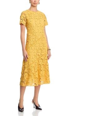 Tahari The Marci Lace Dress - Yellow