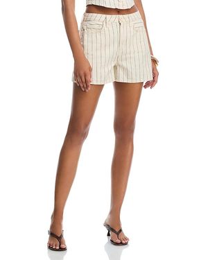 L'Agence Lissania Ultra High Rise Shorts - White