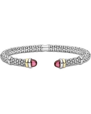 Lagos 18K & Sterling Gemstone Versa Torque Bracelet - White