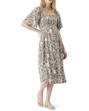Ripe Maternity Alona Shirred Dress - Natural
