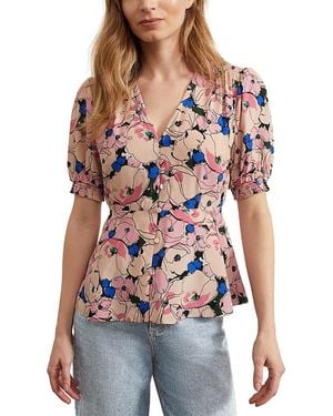 Hobbs Limited Worthington Blouse - Red