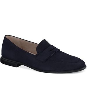 Paul Green Talia Leather Loafer Flats - Blue