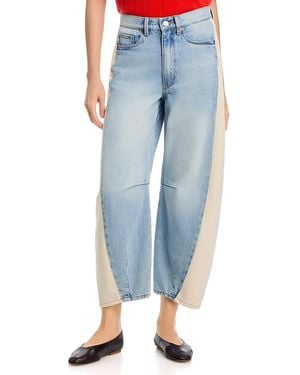 Blank NYC High Rise Barrel Leg Jeans - Blue
