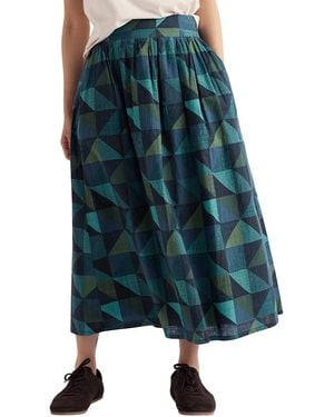 Seasalt Cornwall Mevagissey Midi Skirt - Blue