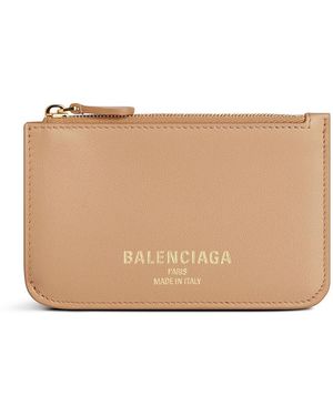Balenciaga Cash 2.0 Long Coin And Card Holder - Natural
