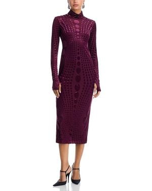 AFRM Shailene Burnout Dress - Purple
