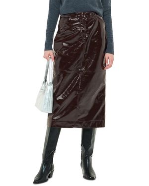 Whistles Rachel Patent Leather Skirt - Black
