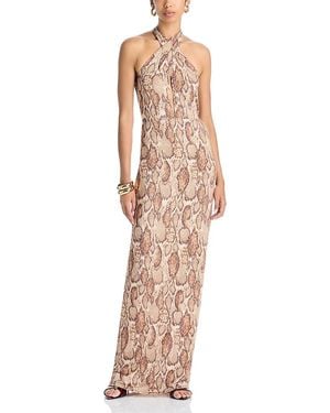 AFRM Genie Halter Maxi Dress - Natural