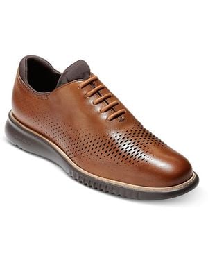 Cole Haan 2.Zergrand Laser Wingtip Oxford Shoes - Brown