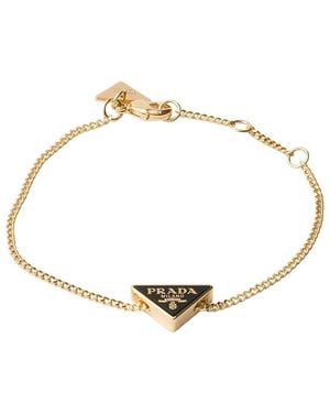 Prada Enameled Metal Bracelet - Metallic