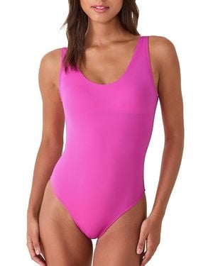 Andie Ibiza Open Back One Piece Swimsuit - Purple