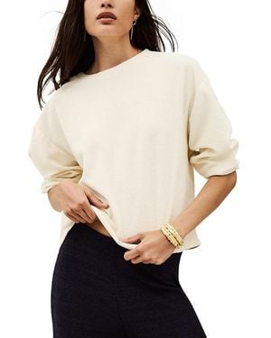 Ba&sh Foley Button Shoulder Top - Natural