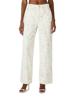 Steve Madden Sydnee High Rise Wide Leg Jeans - Natural