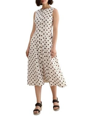 Hobbs Carmen Linen Dress - Natural