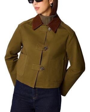 Whistles Corduroy Collar Jacket - Green