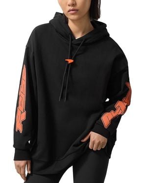 Reiss Oversized Mclaren Racing Graphic Hoodie - Black
