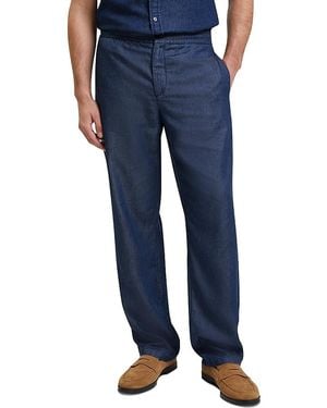 Ted Baker Ganmo Relaxed Chambray Pants - Blue