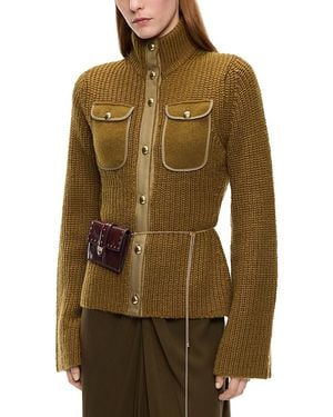Pinko Pispiglio Ribbed Cardigan - Green