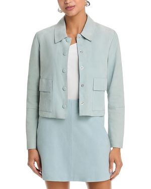 By Malene Birger Annie Suede Jacket - Blue